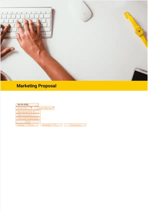 Template marketing-proposal-template