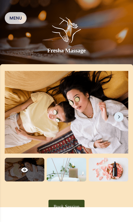Template massage-therapist-booking-app