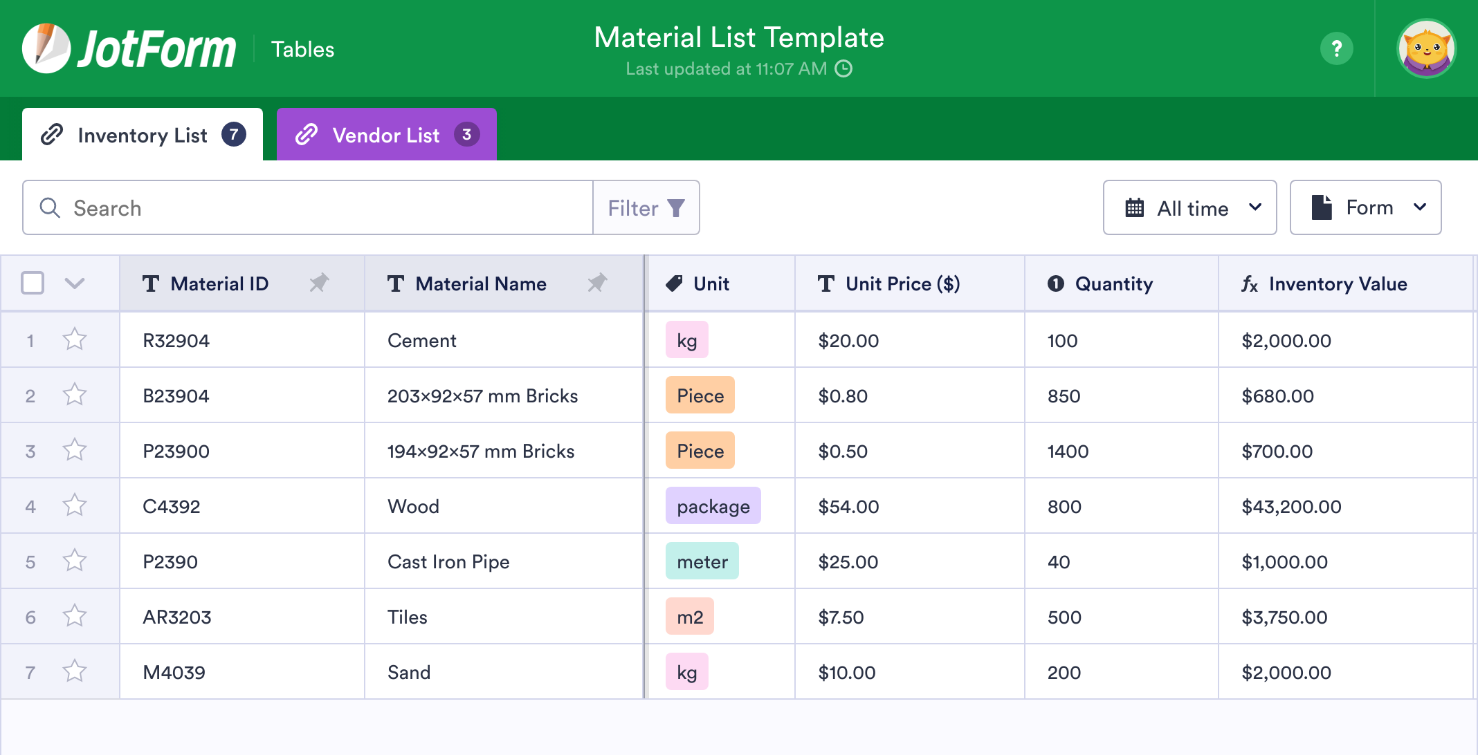 material-list-template-pdf-template-bank2home