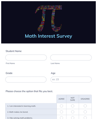 Math Interest Survey
