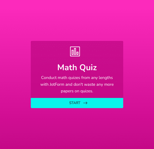 Form Templates: Mini Math Quiz