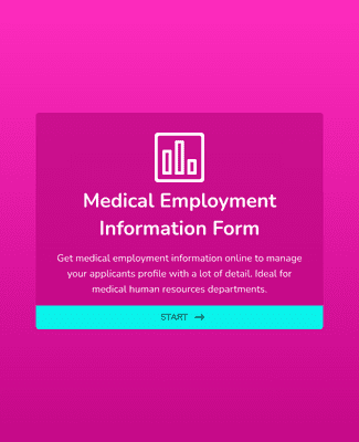 Form Templates: Medical Employment Information Form