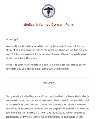 Form Templates: Medical Informed Consent Form