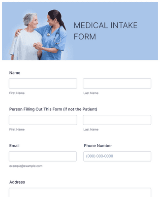 Form Templates: Medical Intake Form