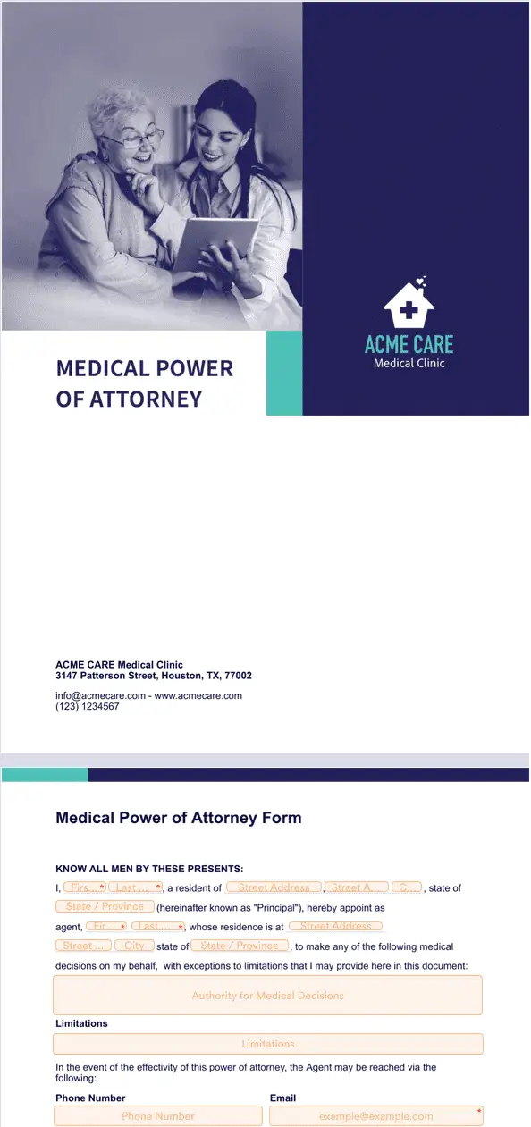 Template medical-power-of-attorney-form
