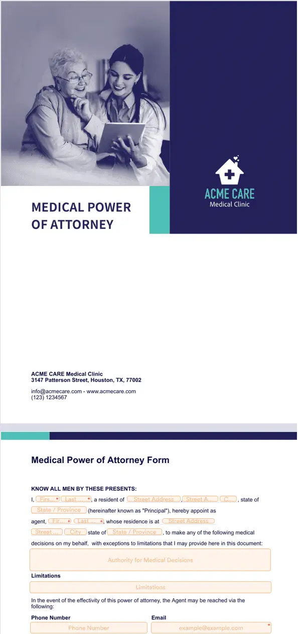 Medical Power of Attorney Form