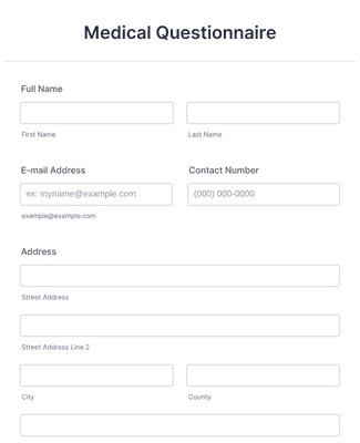 Medical Surveys Questionnaires Form Templates Jotform Medical Surveys Questionnaires Form Templates Jotform