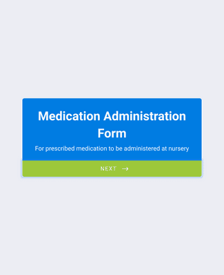 Form Templates: Medication Administration Form