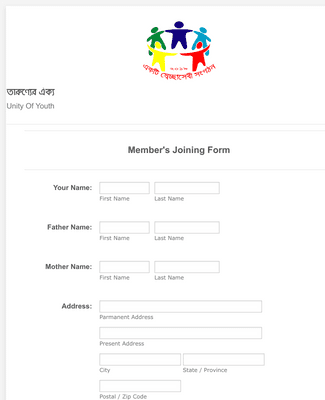 New Members Registration Form Template | JotForm