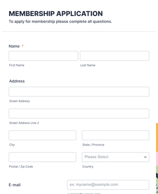 Model/ Talent Application Form Template | Jotform