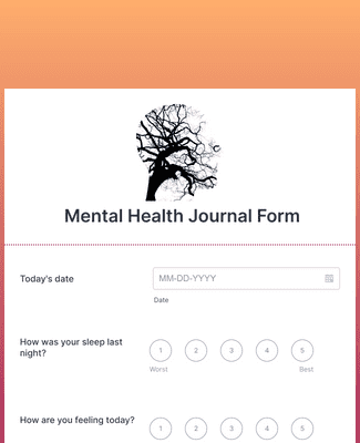  Mental Health Journal Template