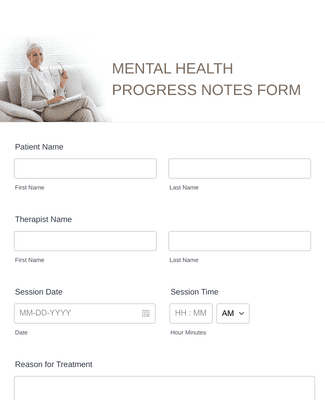 Form Templates: Mental Health Progress Notes Form