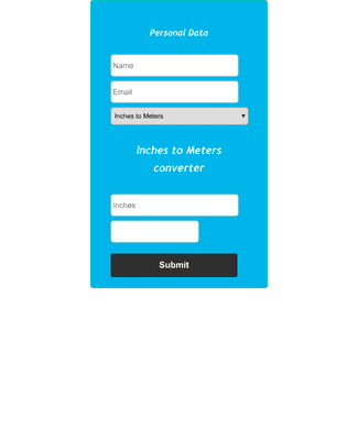 Meters To Inches Converter Form Template 