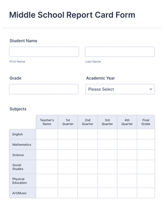 Middle School Report Card Form Template Jotform   Middle School Report Card Form 0c9b6a29e3b85c2c11a60f8569277320 Classic 