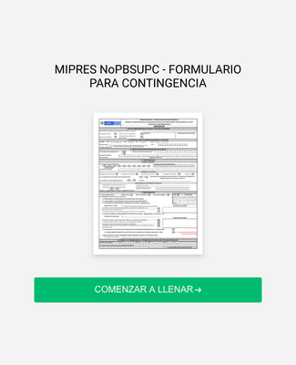 Form Templates: MIPRES NoPBSUPC FORMULARIO PARA CONTINGENCIA