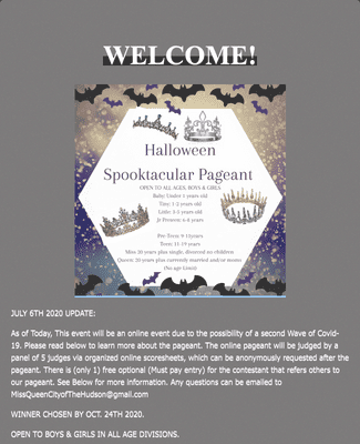 Form Templates: Miss Halloween Spooktacular Pageant 