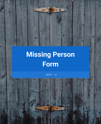 Form Templates: Missing Person Form