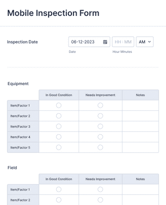 Laboratory Inspection Form Template | Jotform