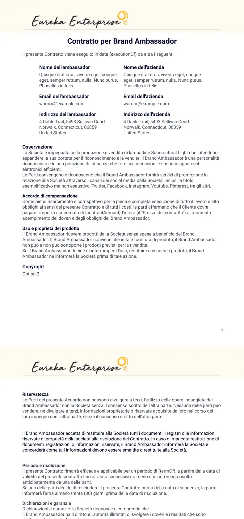 Modello per servizi di web design - Template PDF | Jotform