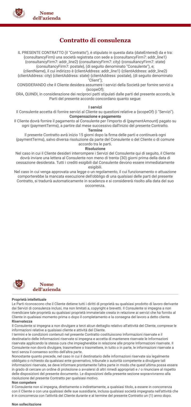 Modulo di accordo di pagamento - Template PDF | Jotform