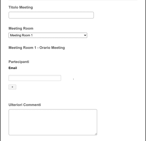 Form Templates: Modulo Organizza Zoom Meeting 