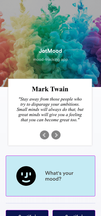 Mood Tracker App Template Jotform