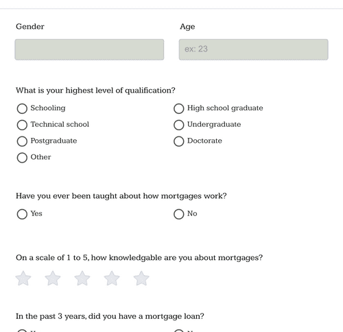 Mortgage Survey