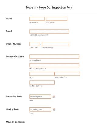 Unit Inspection Form Template | Jotform