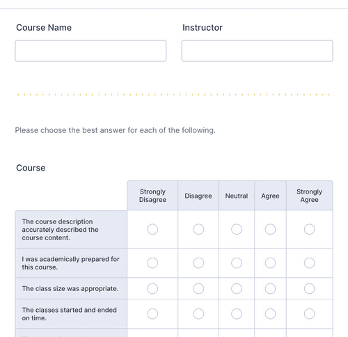 Grady EVALUATION Form Template | Jotform