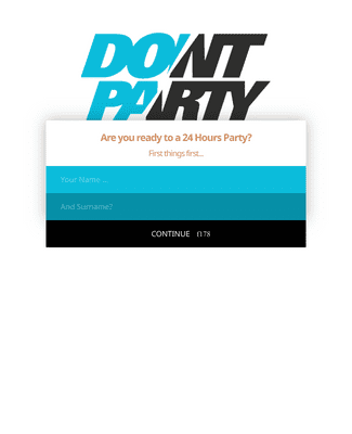 Form Templates: Multipage Party Time Form