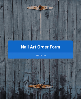 Form Templates: Nail Art Order Form