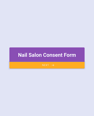 Nail Salon Consent Form