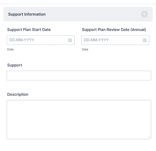 NDIS Support Plan Template Form Template Jotform