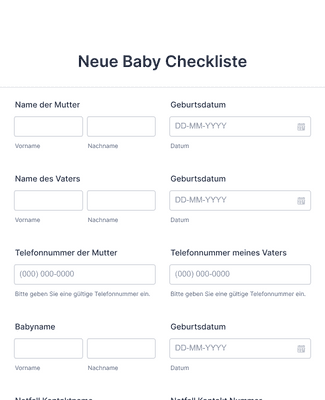 Formular Checklist Checkliste Formulare - Formular Vorlagen | Jotform