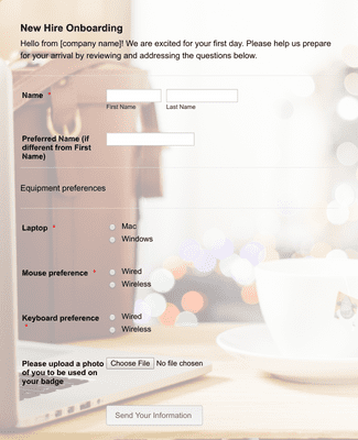 New Server Request Form Template | Jotform