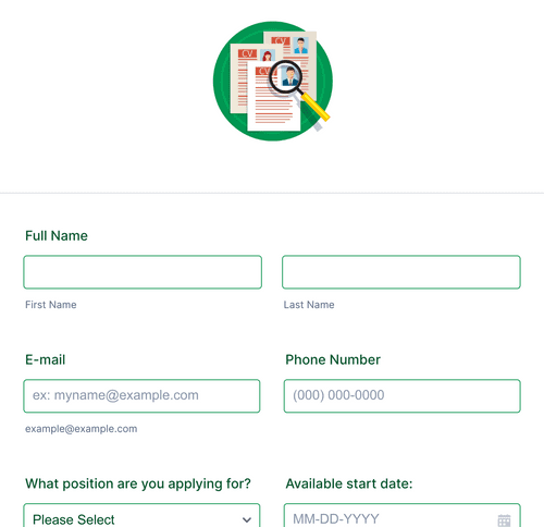 Prospective Job Application Form Template | Jotform
