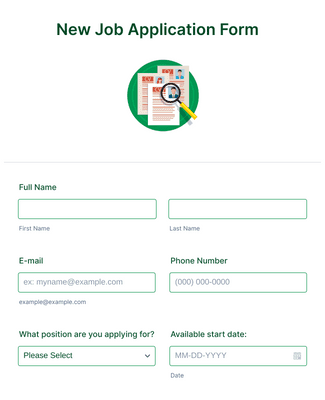 Api Job Search Application Form Job Search Log Form Template | Jotform