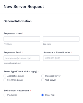 IT Service Request Form-2 Form Template | Jotform