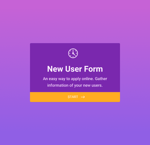 Form Templates: New User Request Form