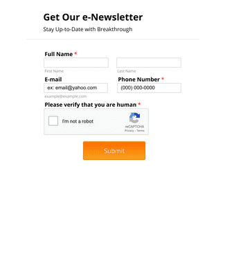 Newsletter Subscripton Form Email Newsletter Subscription Form Template | Jotform