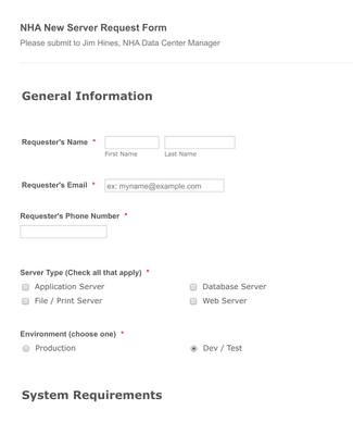 IT Service Request Form Template | JotForm