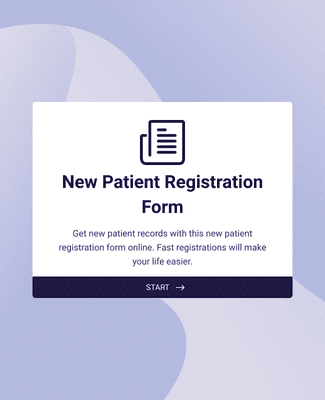 Form Templates: نموذج تسجيل مريض جديد