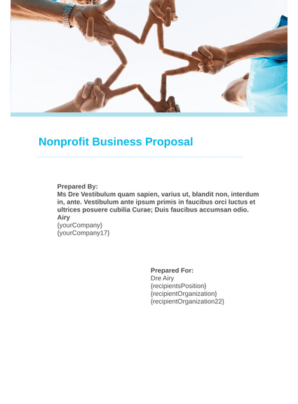 Non profit Business Proposal