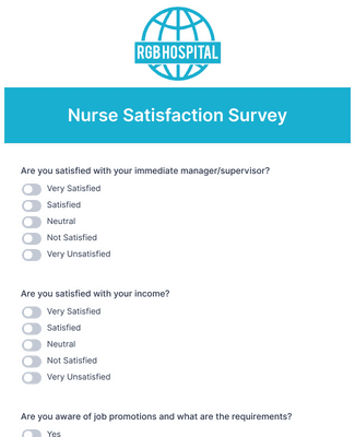 Nurse Satisfaction Survey