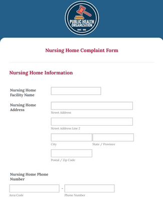 Form Templates: Nursing Home Complaint Form