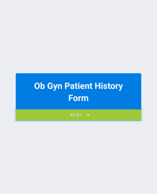 Form Templates: Ob Gyn Patient History Form