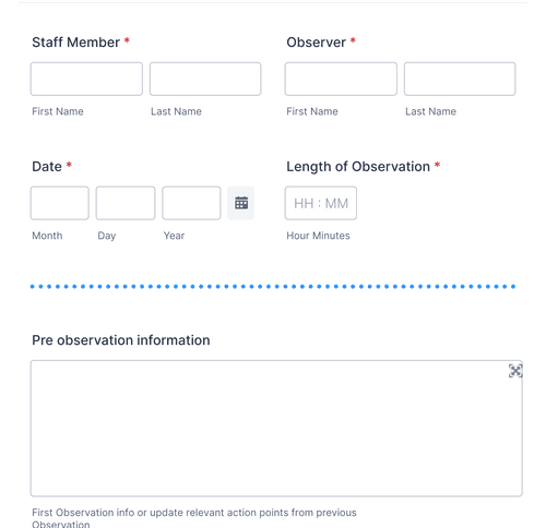 Observation Form Template | Jotform