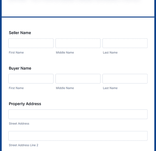 Offer To Purchase Real Estate Form Template Jotform