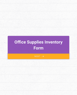 Form Templates: Office Supplies Inventory Form