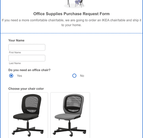 Form Templates: Office Supplies Purchase Request Form